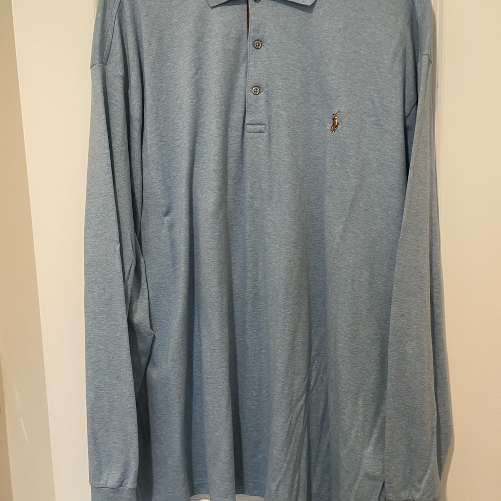 Ralph Lauren Men's Light Blue Polo Shirt